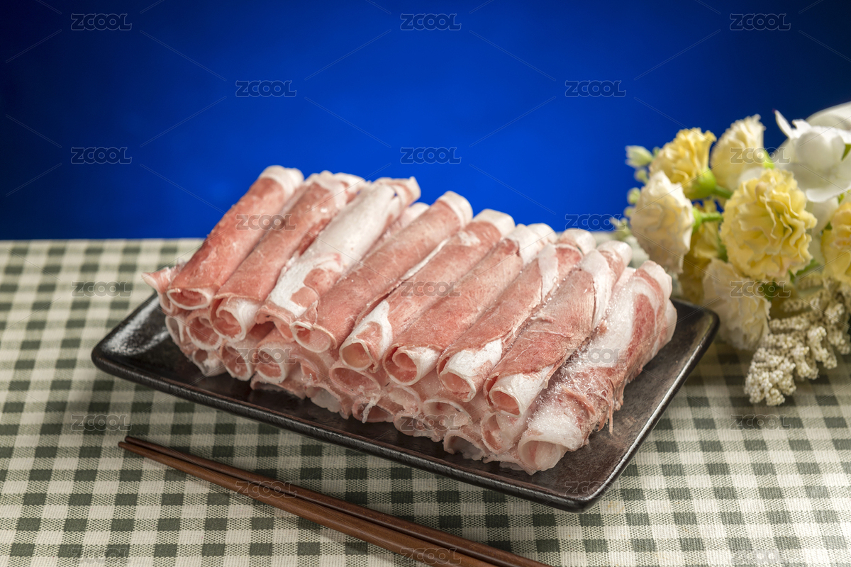 一盤羊肉片擺放在桌面上特寫（主預(yù)覽-5223322） - 未分類 - 站酷設(shè)計(jì)師金翅大鵬原創(chuàng)素材 - 站酷ZCOOL