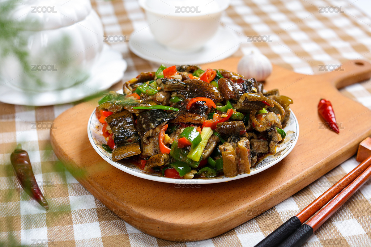 香辣美味菜肴小吃炒鱔魚（主預(yù)覽-5510040） - 未分類 - 站酷設(shè)計(jì)師曇華碎影原創(chuàng)素材 - 站酷ZCOOL
