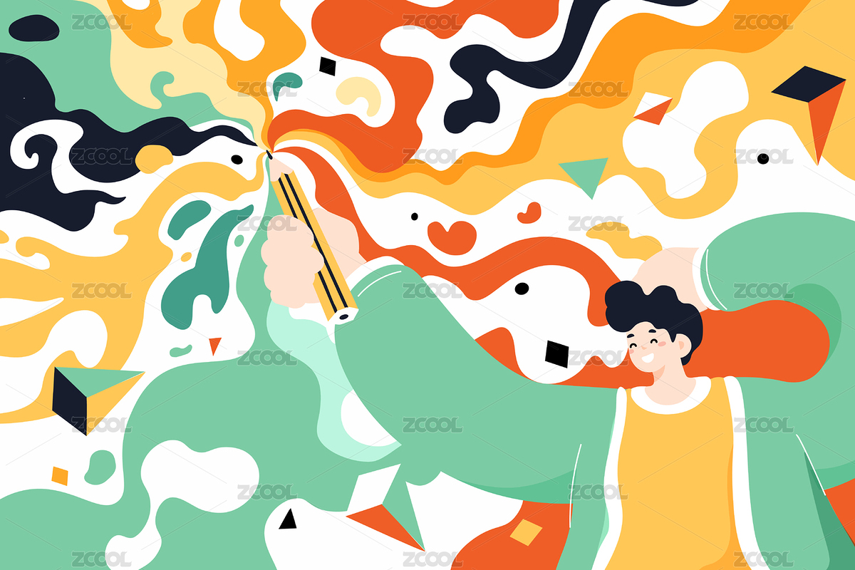 绘画抽象背景矢量插画（主预览-7954789） - 未分类 - 站酷设计师keeein原创素材 - 站酷ZCOOL