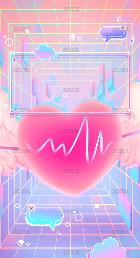 復(fù)古蒸汽波桃心（主預(yù)覽-3412176） - 未分類 - 站酷設(shè)計師弍犬原創(chuàng)素材 - 站酷ZCOOL