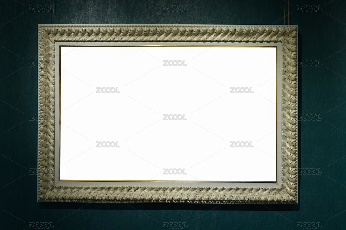 蓝色墙面上的金色画框（主预览-12136756） - 未分类 - 站酷设计师jingjingsoong原创素材 - 站酷ZCOOL