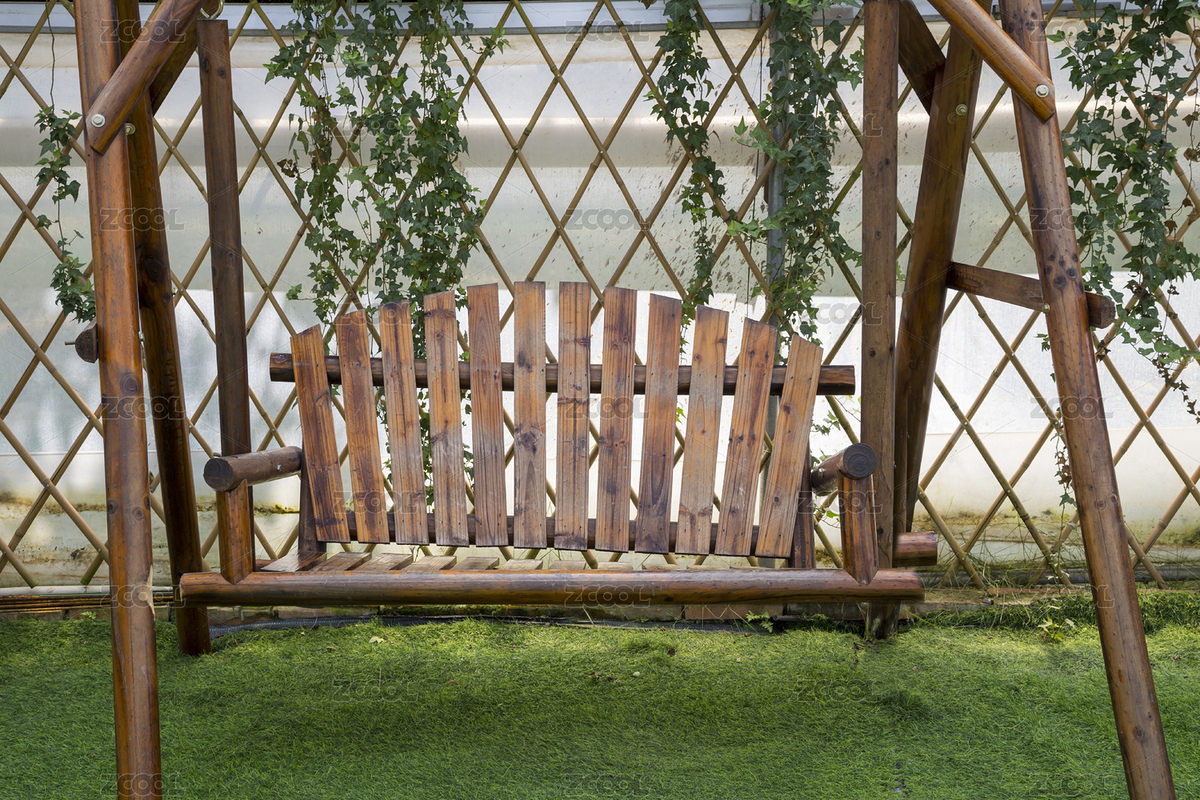 室外沒有人坐的木搖椅（主預覽-2702463） - 未分類 - 站酷設計師玖菇莨原創(chuàng)素材 - 站酷ZCOOL