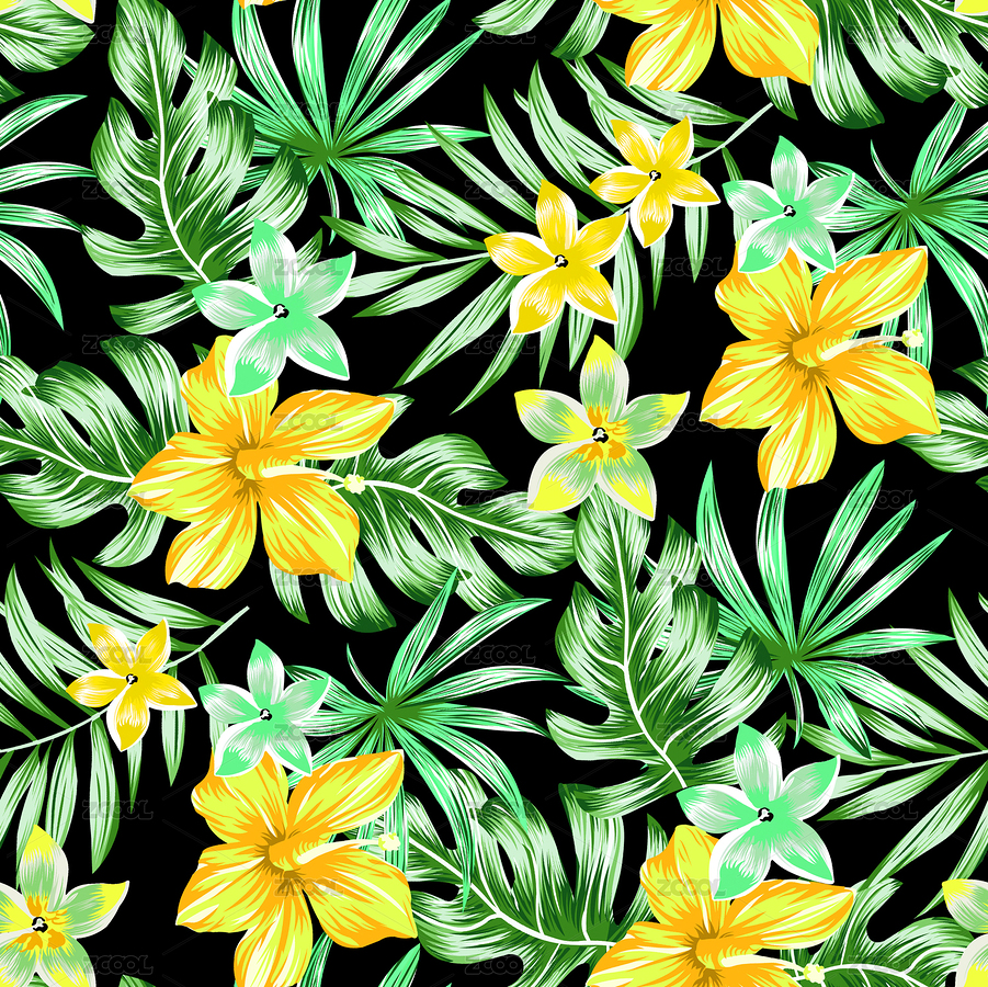 熱帶花葉（主預覽-1747219） - 未分類 - 站酷設計師Mocmoc999999999原創(chuàng)素材 - 站酷ZCOOL