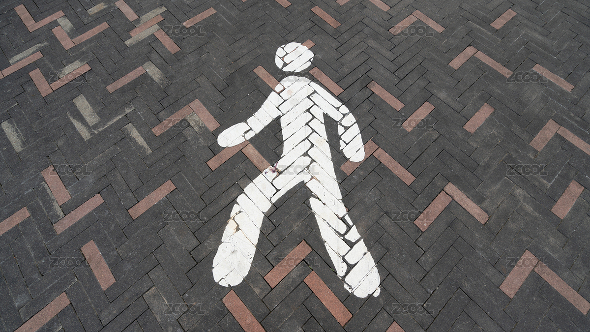 戶外無(wú)人石磚路面上的運(yùn)動(dòng)標(biāo)志（主預(yù)覽-2761182） - 未分類 - 站酷設(shè)計(jì)師阿信Photo原創(chuàng)素材 - 站酷ZCOOL