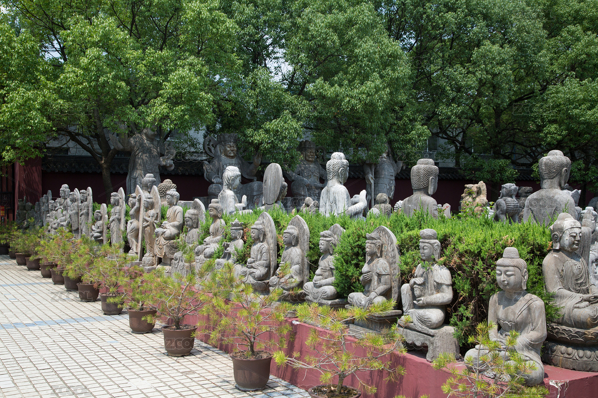 南京周园里的佛像雕塑（主预览-3697529） - 未分类 - 站酷设计师南京百滔文化传媒原创素材 - 站酷ZCOOL
