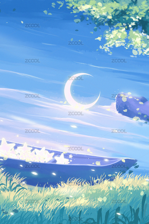 唯美小清新森林的的星月（主预览-6080340） - 未分类 - 站酷设计师冰小凝原创素材 - 站酷ZCOOL