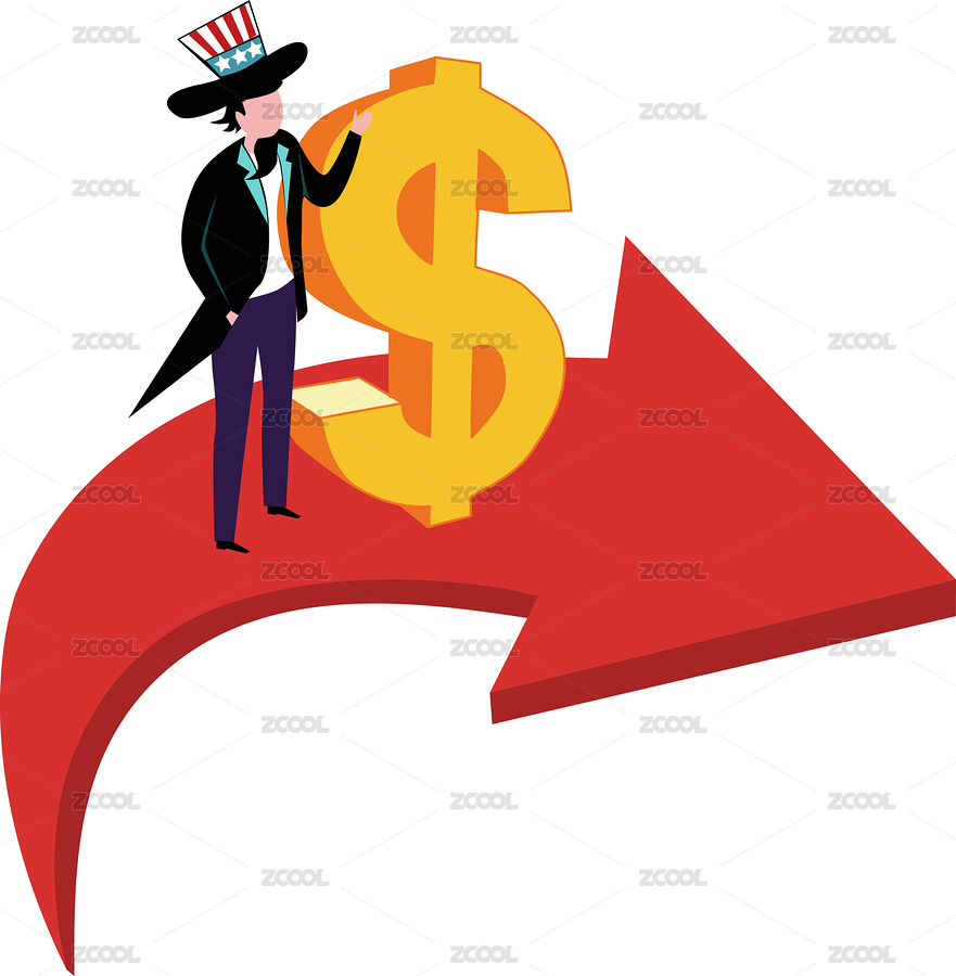 美联储宽松货币经济概念插画（主预览-8419838） - 未分类 - 站酷设计师猎茶人原创素材 - 站酷ZCOOL