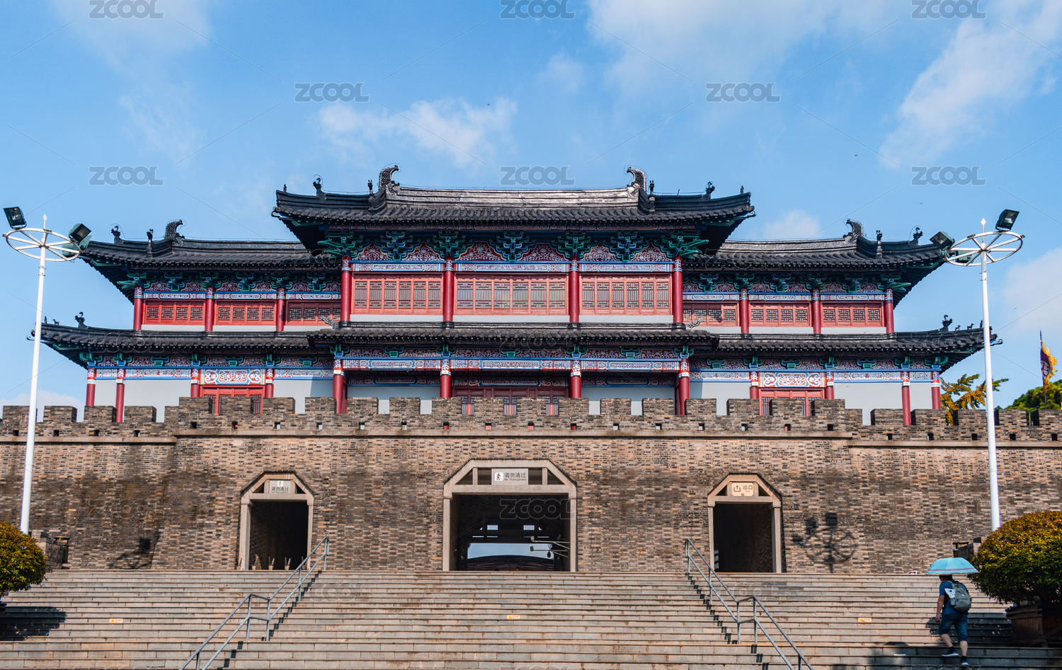 江苏省无锡市三国水浒城影视基地景区风光