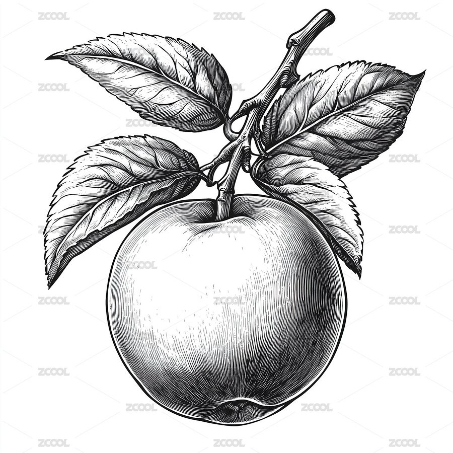 黑白木刻桃子插畫（主預(yù)覽-4260147） - 未分類 - 站酷設(shè)計師eightgold原創(chuàng)素材 - 站酷ZCOOL