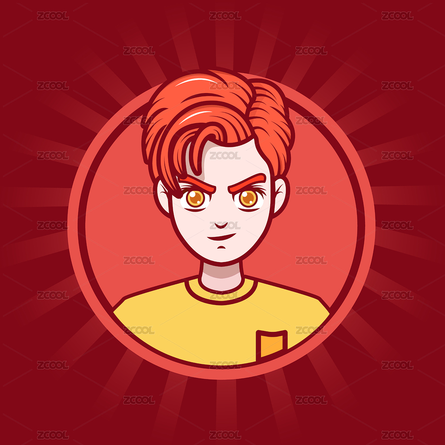 男生學(xué)生個性頭像插畫設(shè)計（主預(yù)覽-3066828） - 未分類 - 站酷設(shè)計師江貓原創(chuàng)素材 - 站酷ZCOOL