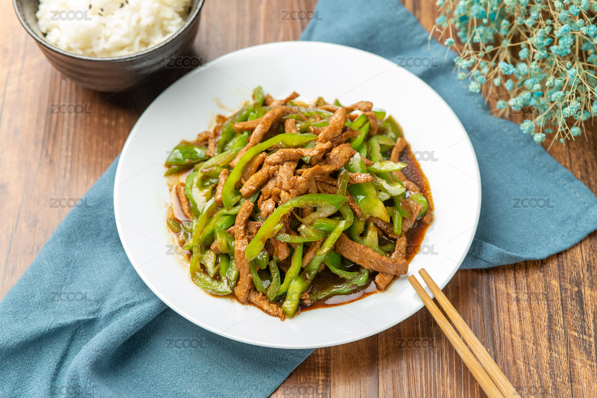 一盘青椒肉丝特写（主预览-8098651） - 未分类 - 站酷设计师金翅大鹏原创素材 - 站酷ZCOOL