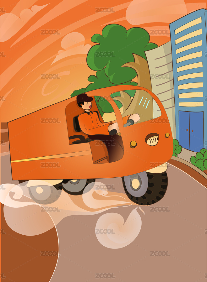 五一勞動節(jié)送快遞的快遞員（主預覽-5967782） - 未分類 - 站酷設計師吖先原創(chuàng)素材 - 站酷ZCOOL