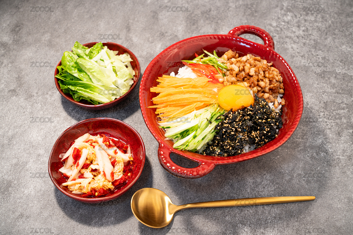 用紅色的碗裝著的韓式拌飯（主預(yù)覽-12222011） - 未分類 - 站酷設(shè)計師KnfXcIPgE4原創(chuàng)素材 - 站酷ZCOOL