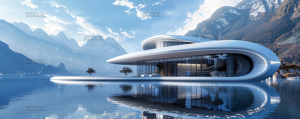 高端山居度假別墅酒店建筑外觀（主預(yù)覽-8414367） - 未分類 - 站酷設(shè)計師AIGC哲宸視覺原創(chuàng)素材 - 站酷ZCOOL