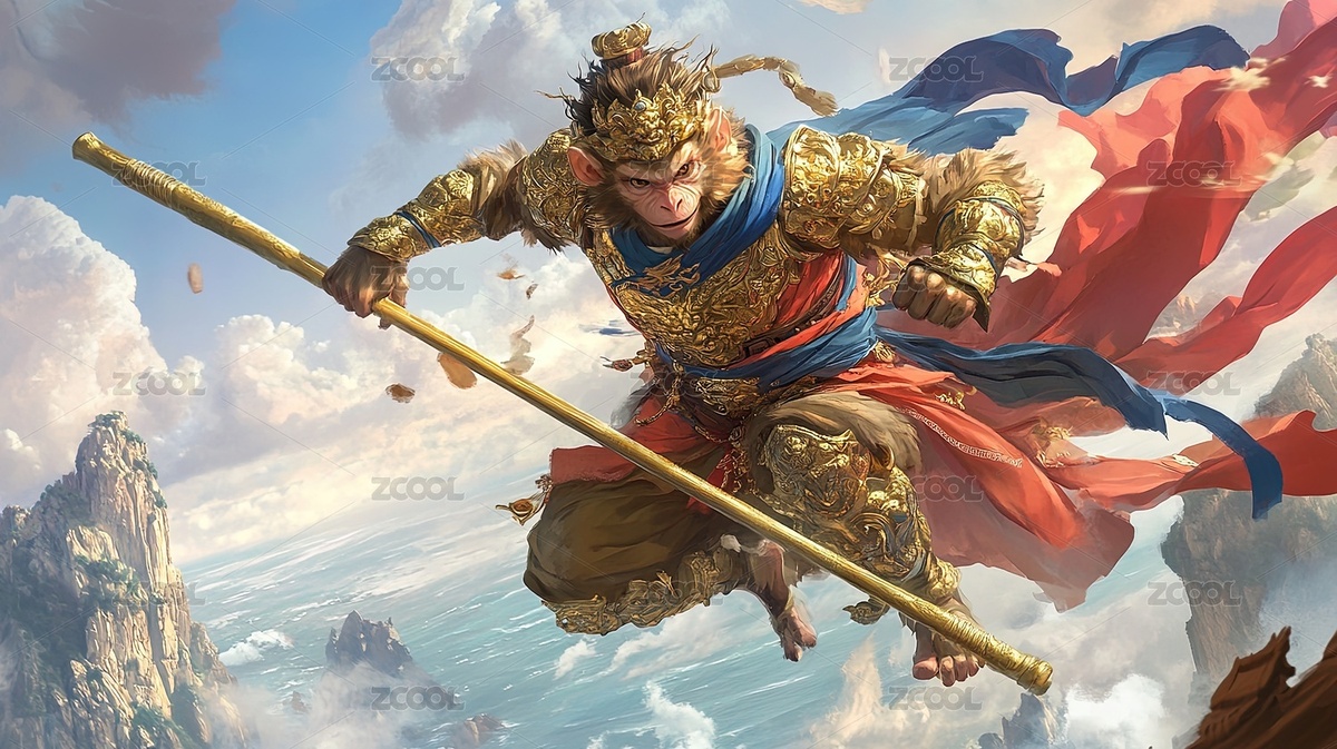 中國四大名著西游記人物孫悟空3D渲染（主預覽-4306866） - 未分類 - 站酷設計師zkhlxm原創(chuàng)素材 - 站酷ZCOOL