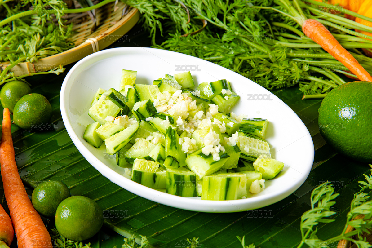 蒜泥涼拌黃瓜（主預(yù)覽-4341106） - 未分類 - 站酷設(shè)計(jì)師夢林小丑原創(chuàng)素材 - 站酷ZCOOL