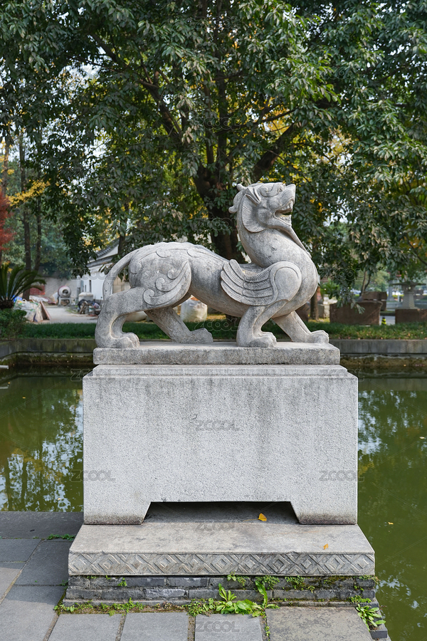中國四川成都易園美術(shù)館前的石獅（主預(yù)覽-12690527） - 未分類 - 站酷設(shè)計師Oscarlei原創(chuàng)素材 - 站酷ZCOOL