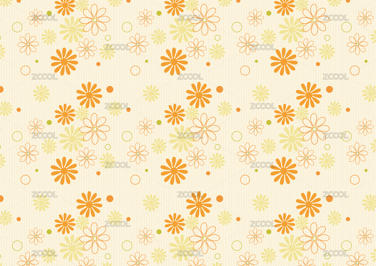 黃色調(diào)碎花無(wú)縫連續(xù)底紋圖案（主預(yù)覽-653479） - 未分類 - 站酷設(shè)計(jì)師穎子芳原創(chuàng)素材 - 站酷ZCOOL