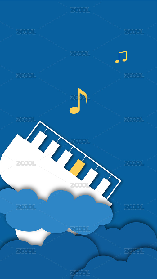 夜晚钢琴手机壁纸（主预览-786693） - 未分类 - 站酷设计师一叶听三秋原创素材 - 站酷ZCOOL