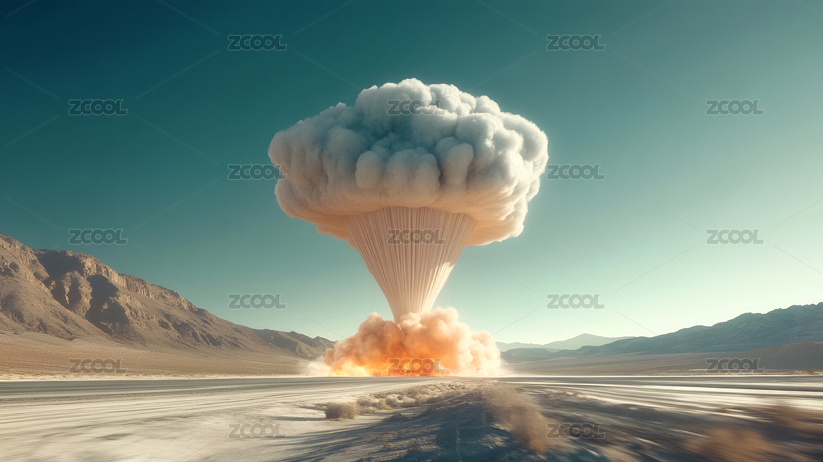 沙漠戈壁灘上蘑菇云原子彈爆炸（主預(yù)覽-9250091） - 未分類 - 站酷設(shè)計師紅星逐夢原創(chuàng)素材 - 站酷ZCOOL