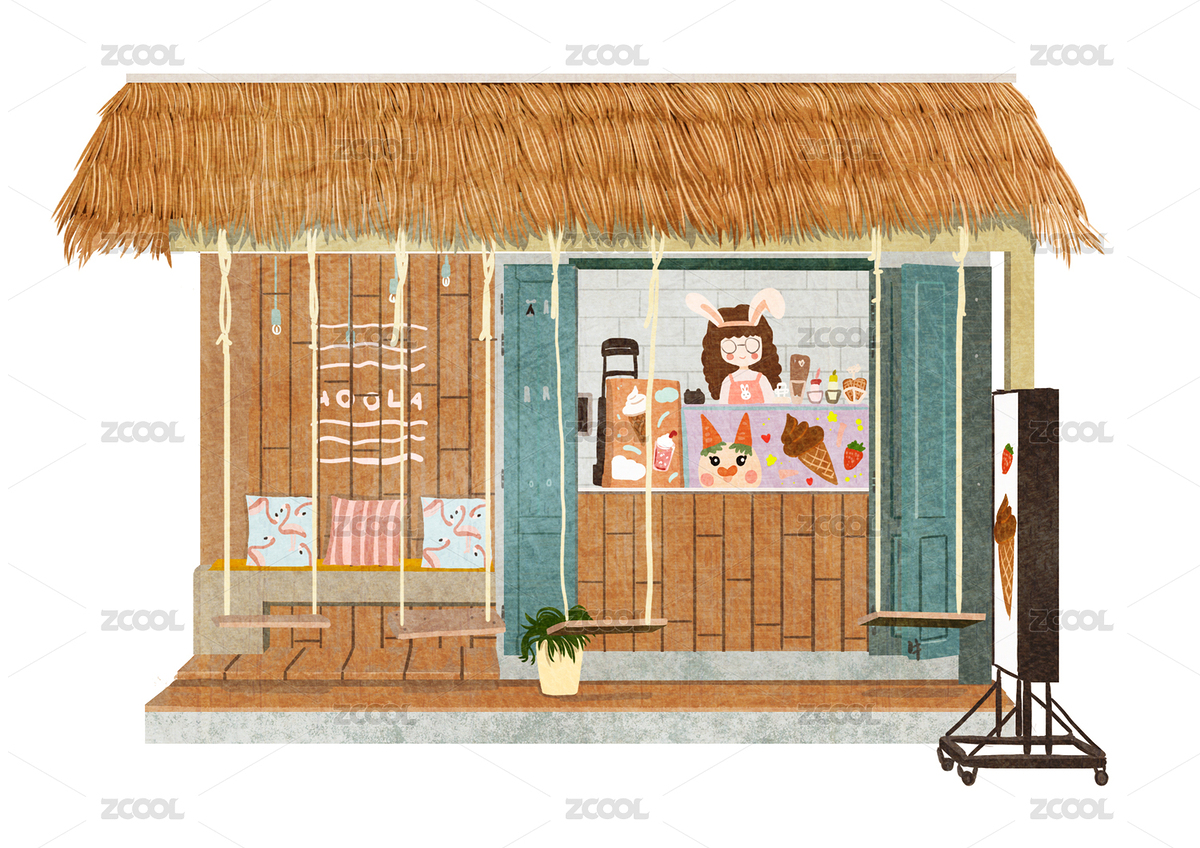 兔子的冰店（主預(yù)覽-4784187） - 未分類(lèi) - 站酷設(shè)計(jì)師beiya_ss原創(chuàng)素材 - 站酷ZCOOL