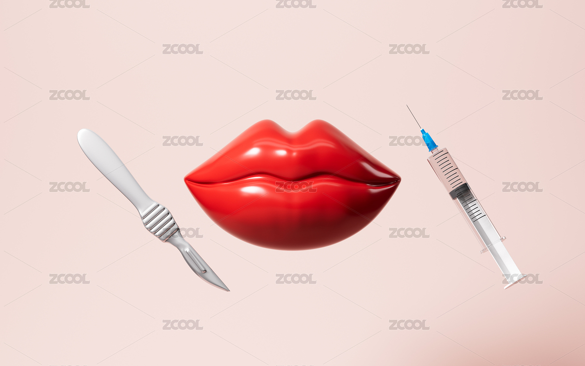 豐唇手術(shù)整形手術(shù)概念3D渲染（主預(yù)覽-11832228） - 未分類 - 站酷設(shè)計(jì)師TinaJi0718原創(chuàng)素材 - 站酷ZCOOL