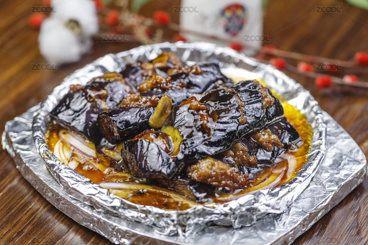 錫紙鐵盤裝的鐵板肉沫醬香茄子（主預(yù)覽-2727489） - 未分類 - 站酷設(shè)計師藍太陽TNT原創(chuàng)素材 - 站酷ZCOOL