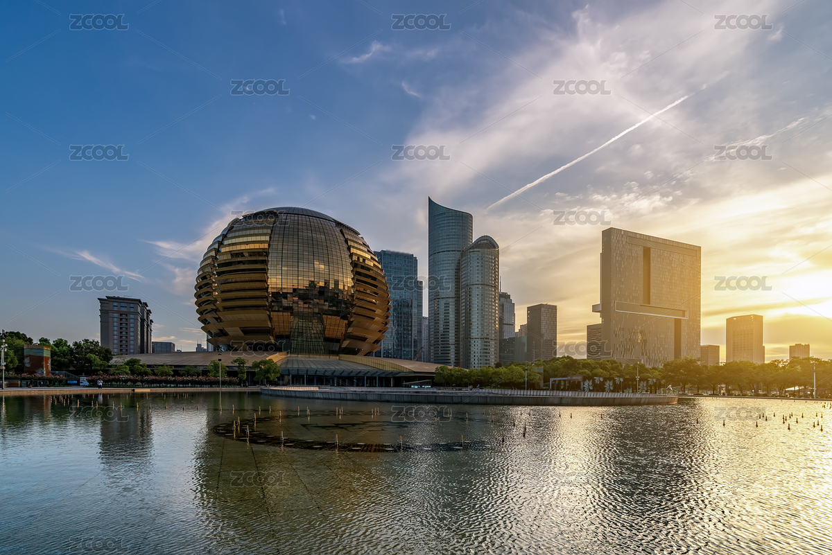 日落時分杭州城市天際線（主預覽-11330227） - 未分類 - 站酷設計師feichangbaoquan原創(chuàng)素材 - 站酷ZCOOL