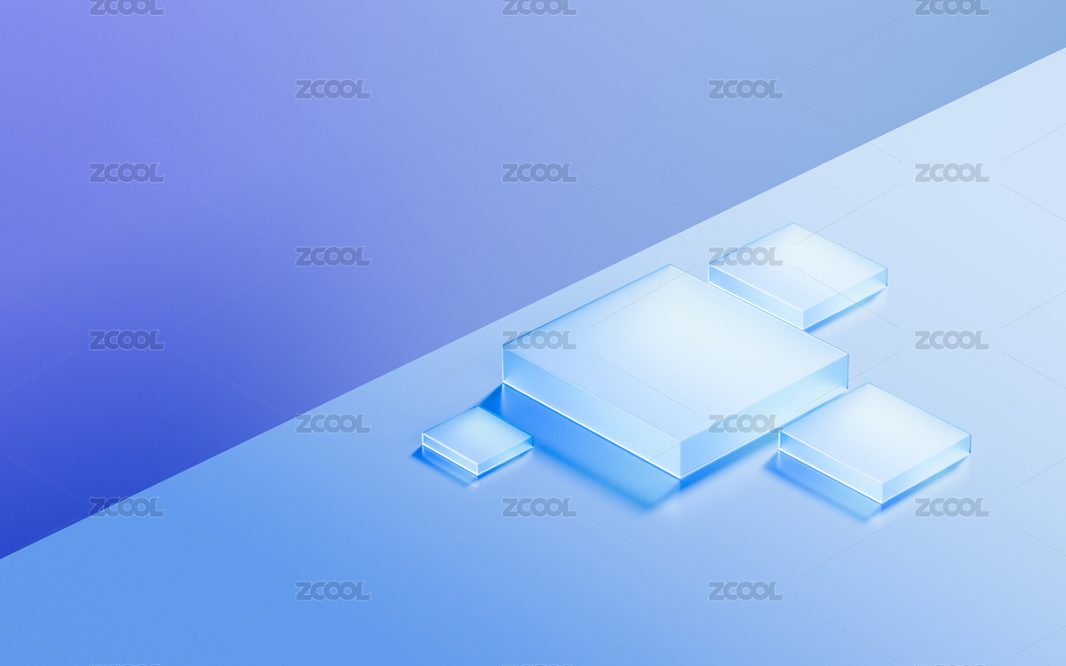 藍(lán)色背景下的透明立方體幾何排列展示臺(tái)（主預(yù)覽-11266645） - 未分類(lèi) - 站酷設(shè)計(jì)師顏輝視覺(jué)原創(chuàng)素材 - 站酷ZCOOL