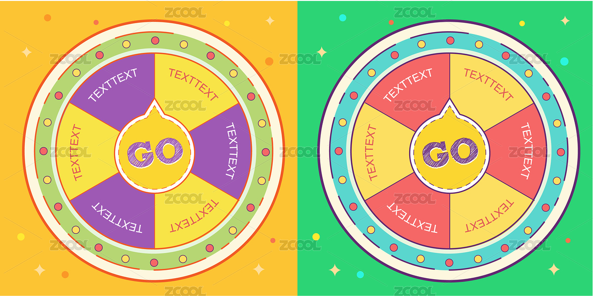 抽獎轉(zhuǎn)盤矢量（主預(yù)覽-880825） - 未分類 - 站酷設(shè)計(jì)師Emily_studio原創(chuàng)素材 - 站酷ZCOOL