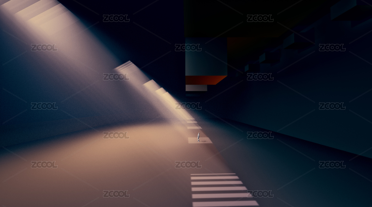 超現(xiàn)實(shí)空間小人在三維封閉空間仰望（主預(yù)覽-1493802） - 未分類 - 站酷設(shè)計(jì)師yongheng1996原創(chuàng)素材 - 站酷ZCOOL