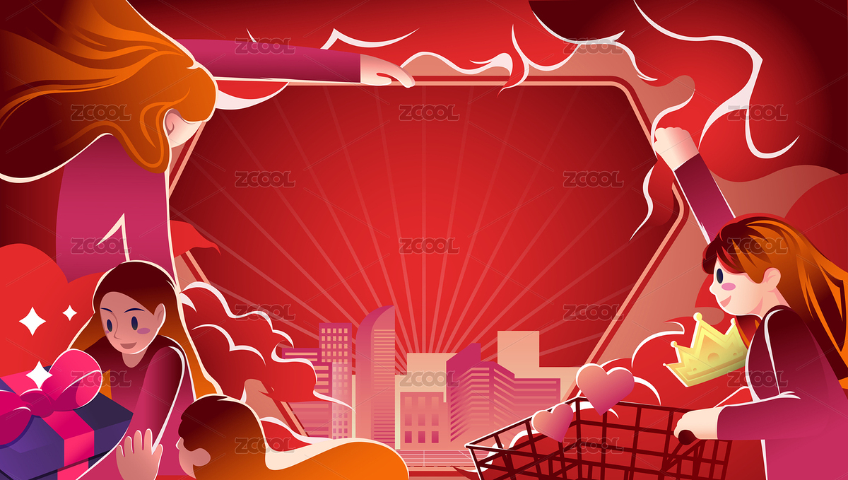 品牌盛典 直播活動(dòng)主題 矢量插畫背景（主預(yù)覽-2467134） - 未分類 - 站酷設(shè)計(jì)師Z93362007原創(chuàng)素材 - 站酷ZCOOL