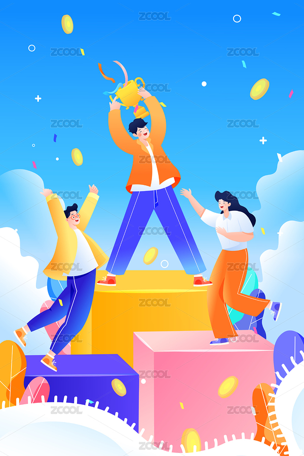 冠军矢量插画（主预览-4589951） - 未分类 - 站酷设计师keeein原创素材 - 站酷ZCOOL