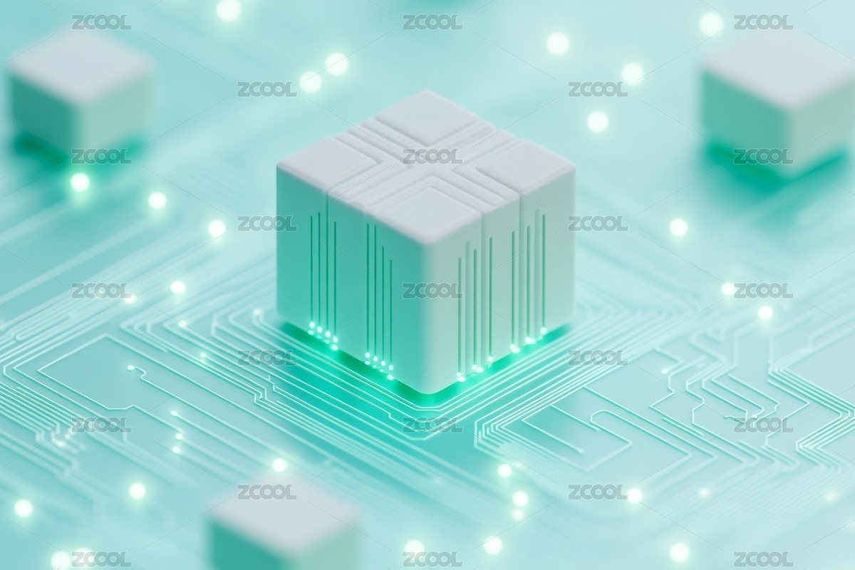 科技感电路板与方块（主预览-9694333） - 未分类 - 站酷设计师吃一颗小熊软糖原创素材 - 站酷ZCOOL