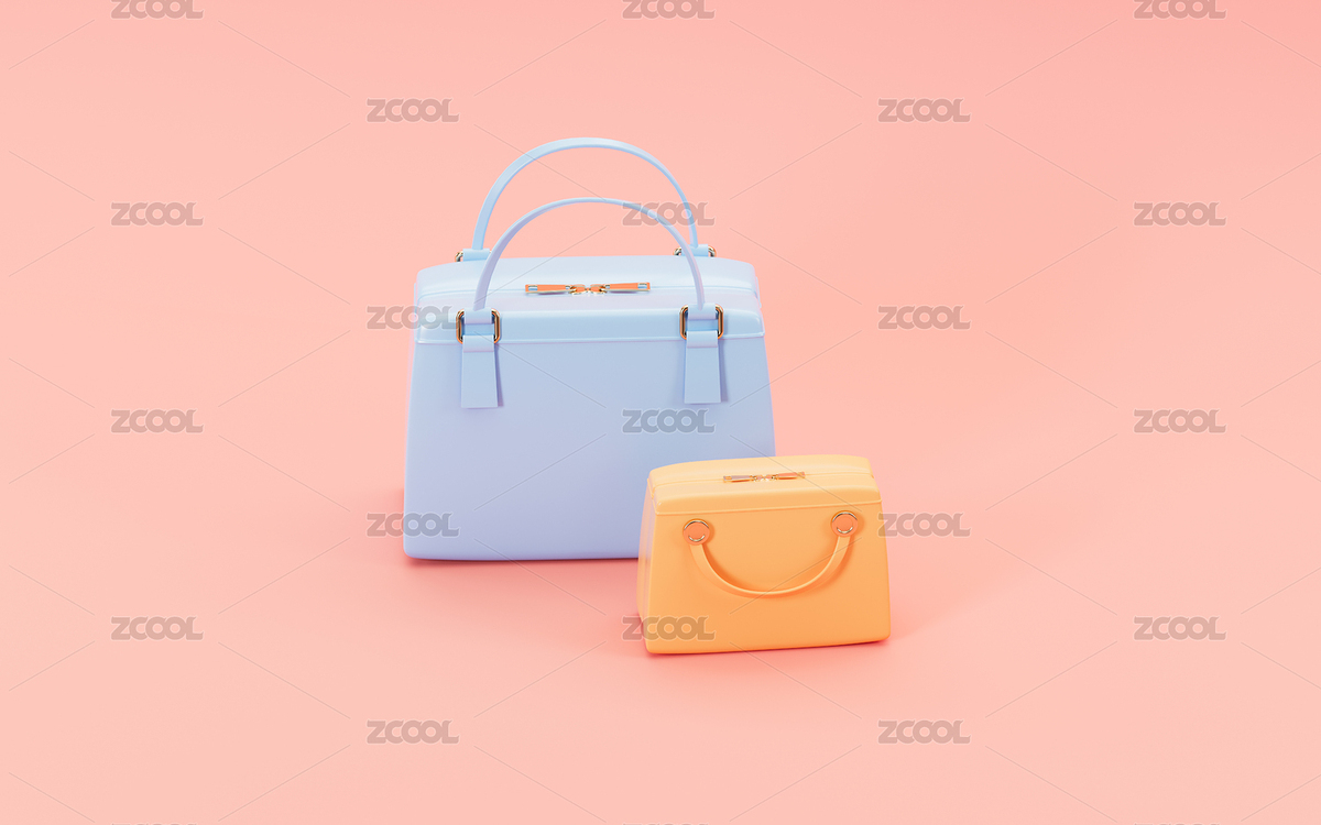 女性手提包模型3D渲染（主預(yù)覽-1004645） - 未分類 - 站酷設(shè)計師TinaJi0718原創(chuàng)素材 - 站酷ZCOOL