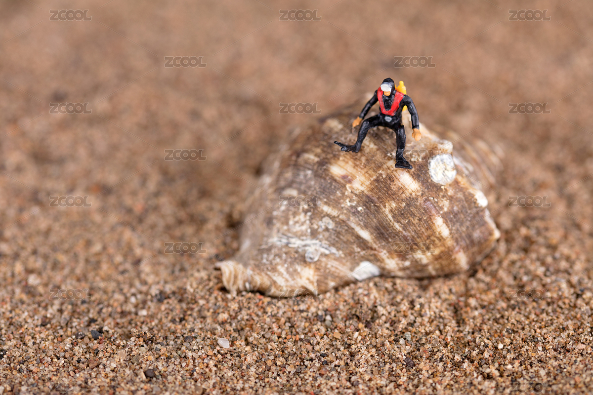 失去海洋的潛水員坐在田螺殼上（主預覽-5247380） - 未分類 - 站酷設計師小羽怪原創(chuàng)素材 - 站酷ZCOOL