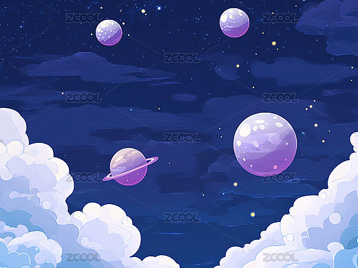 蓝色天空中气球的低角度视图