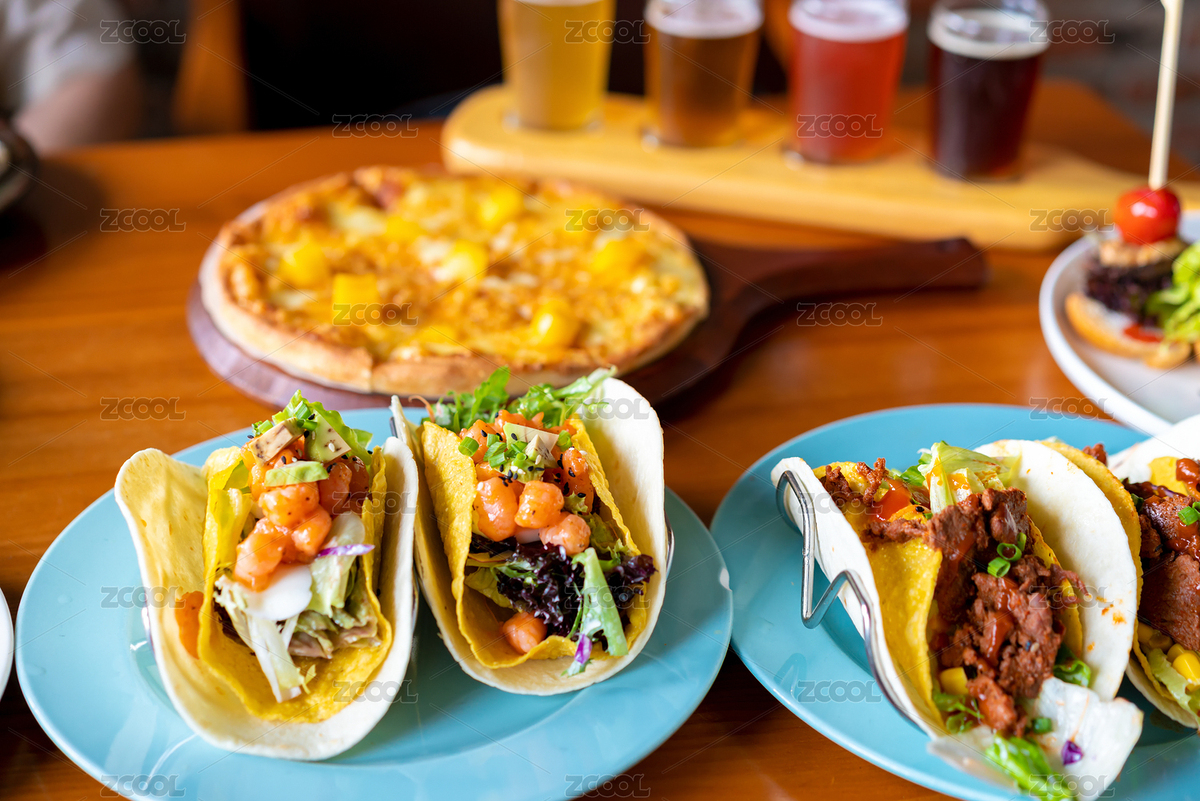 酒吧小吃風(fēng)味美食墨西哥牛肉玉米卷、墨西哥鮮蝦玉米卷、榴蓮披薩、啤酒（主預(yù)覽-7526190） - 未分類 - 站酷設(shè)計師城森創(chuàng)意原創(chuàng)素材 - 站酷ZCOOL