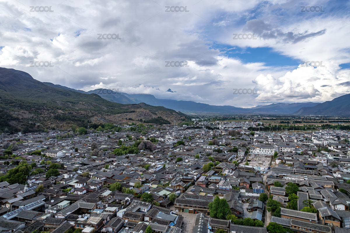 云南麗江古城傈僳族建筑群高空航拍（主預覽-8986994） - 未分類 - 站酷設計師一知肥夏原創(chuàng)素材 - 站酷ZCOOL