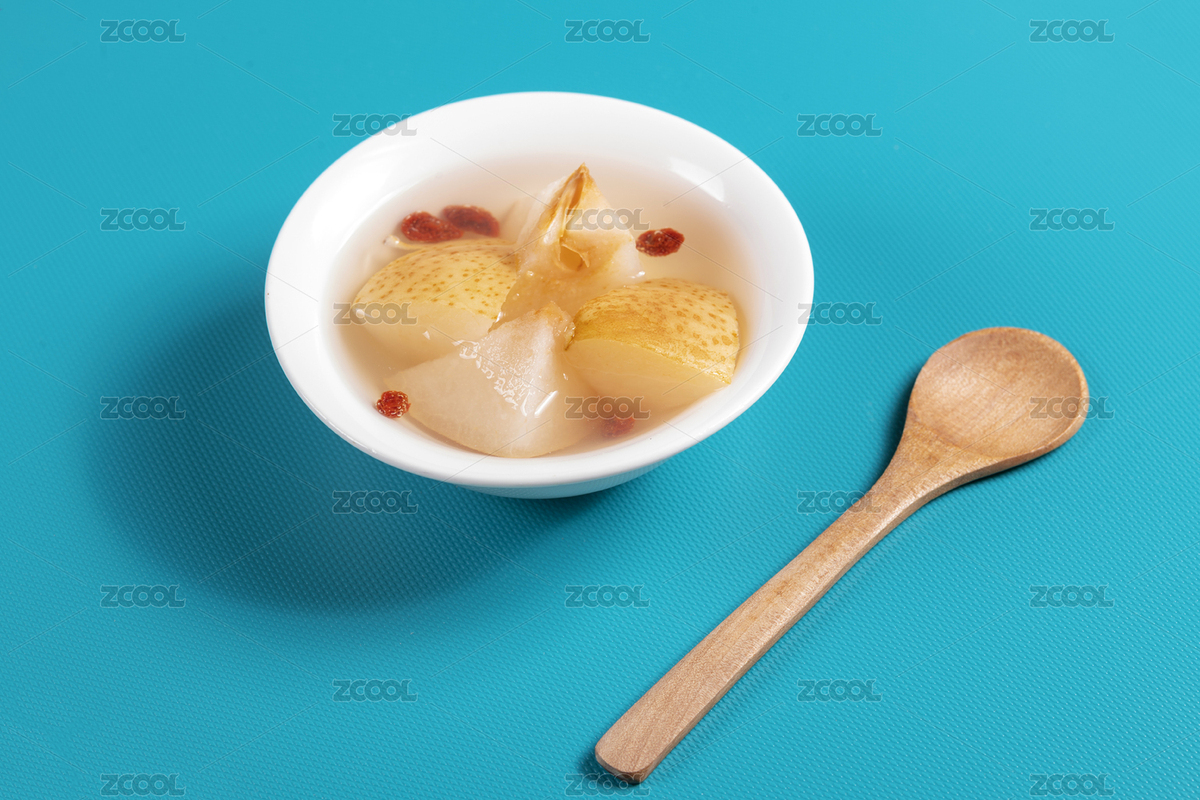 盛放冰糖梨水的白色瓷碗擺放在桌面上（主預覽-8883951） - 未分類 - 站酷設計師金翅大鵬原創(chuàng)素材 - 站酷ZCOOL