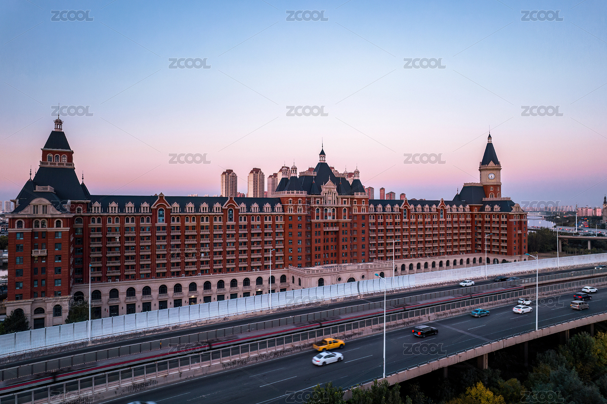 天津海津大橋海河城市地標(biāo)建筑日落風(fēng)光（主預(yù)覽-4123128） - 未分類 - 站酷設(shè)計(jì)師xzbx2011原創(chuàng)素材 - 站酷ZCOOL