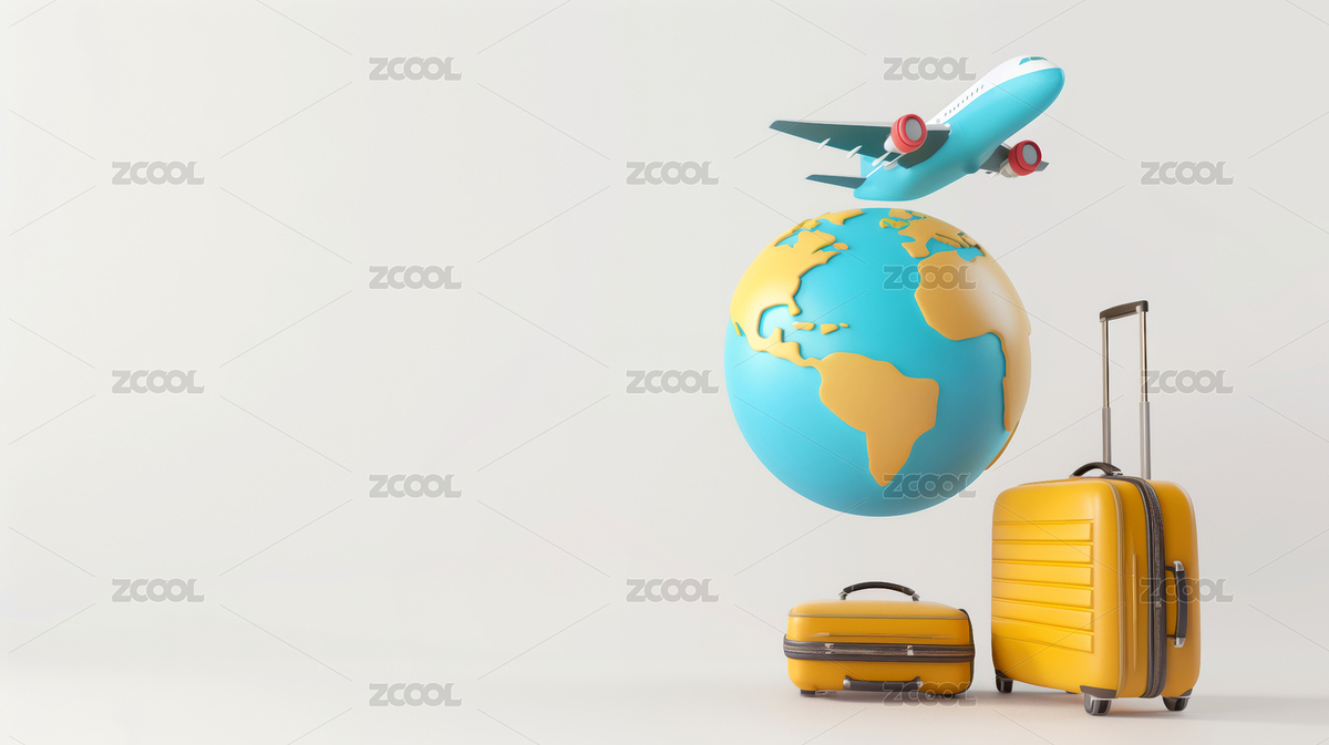 旅行环游世界地球3D模型（主预览-5356663） - 未分类 - 站酷设计师风车车同学原创素材 - 站酷ZCOOL