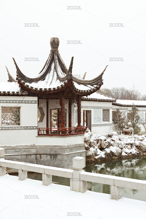 冬季公園中式小亭樓（主預(yù)覽-7235260） - 未分類 - 站酷設(shè)計(jì)師snvv原創(chuàng)素材 - 站酷ZCOOL