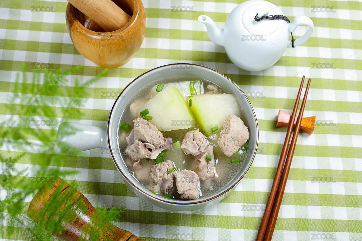 營養(yǎng)美味家常菜排骨冬瓜湯（主預(yù)覽-4461074） - 未分類 - 站酷設(shè)計師曇華碎影原創(chuàng)素材 - 站酷ZCOOL