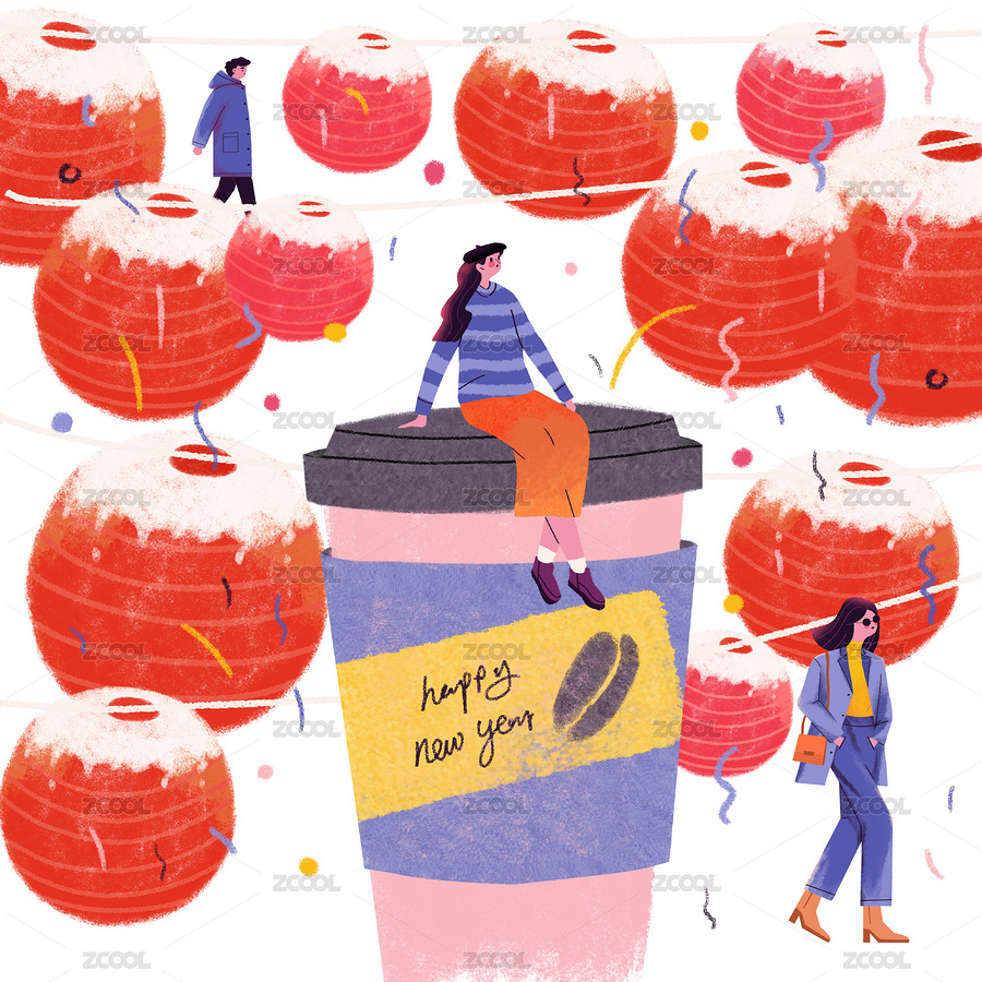 新年插畫（主預(yù)覽-7636565） - 未分類 - 站酷設(shè)計(jì)師Winnie_yoyo原創(chuàng)素材 - 站酷ZCOOL