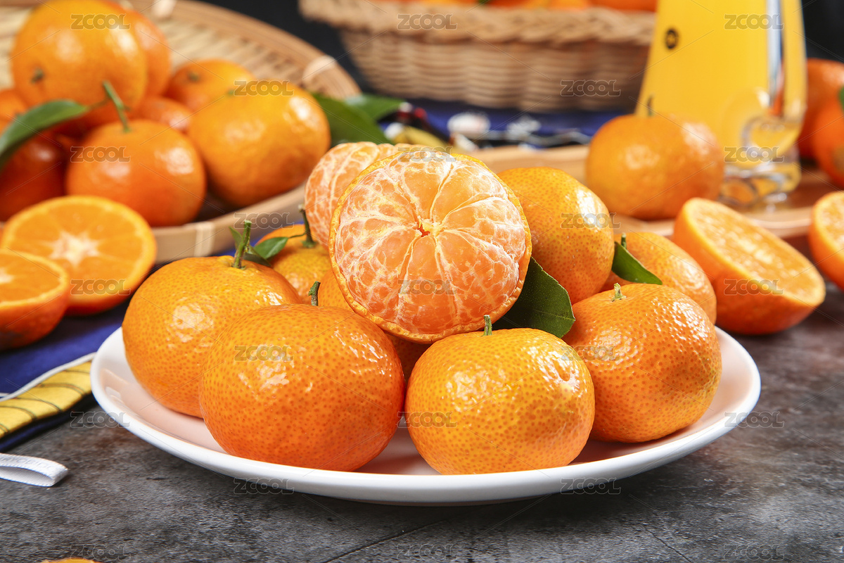 深底上放著一盤廣西砂糖橘（主預覽-7176904） - 未分類 - 站酷設計師PAOPAO攝影工作室原創(chuàng)素材 - 站酷ZCOOL