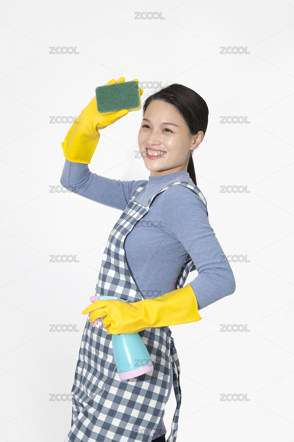 一名心情愉快的東方女性清潔保姆（主預(yù)覽-6700968） - 未分類(lèi) - 站酷設(shè)計(jì)師玖菇莨原創(chuàng)素材 - 站酷ZCOOL