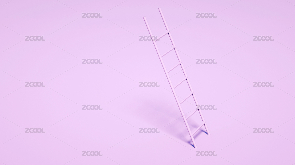 纯色背景中的一条向上的梯子（主预览-8584342） - 未分类 - 站酷设计师WUWUDEFENSI原创素材 - 站酷ZCOOL