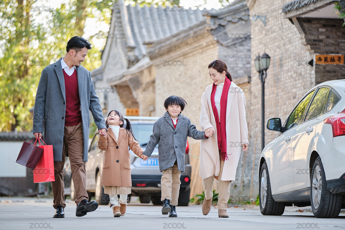 年輕夫妻帶孩子回家過春節(jié)（主預覽-9137548） - 未分類 - 站酷設計師站酷素材原創(chuàng)素材 - 站酷ZCOOL