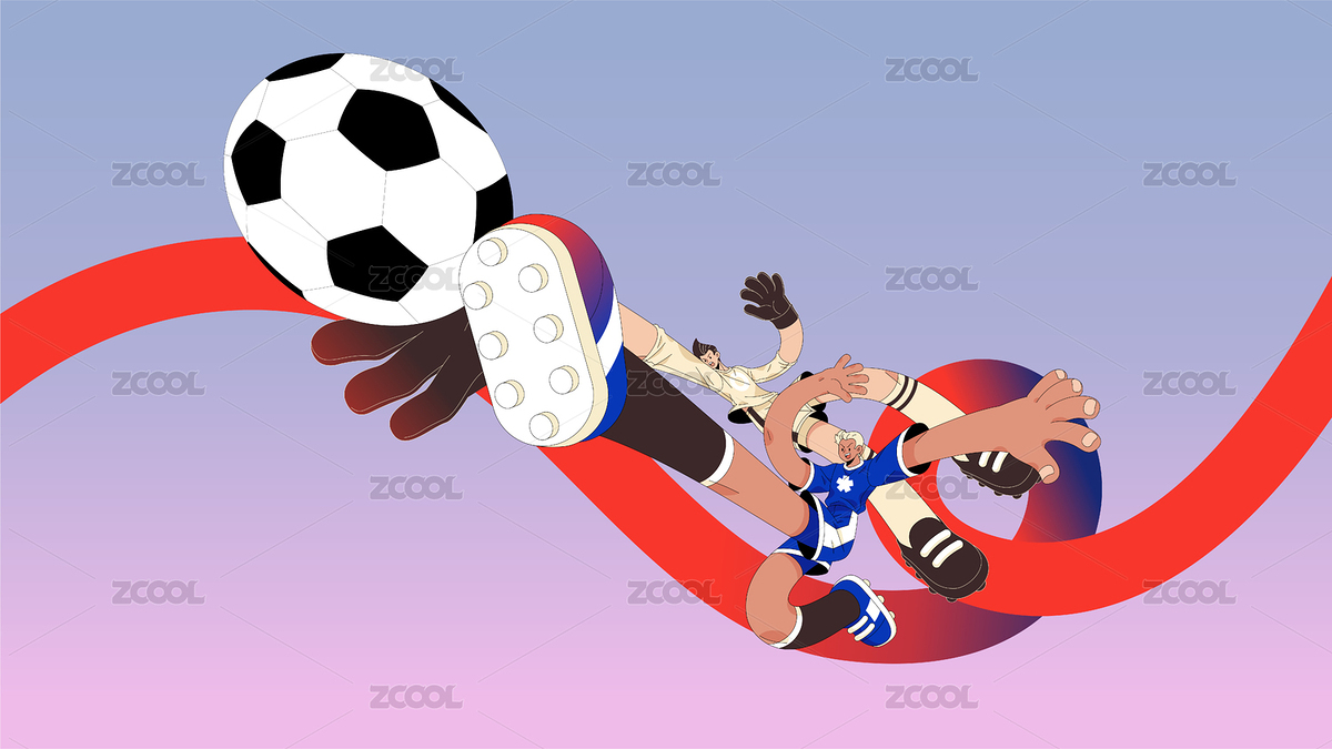 足球运动插画（主预览-2427554） - 未分类 - 站酷设计师seecootee原创素材 - 站酷ZCOOL